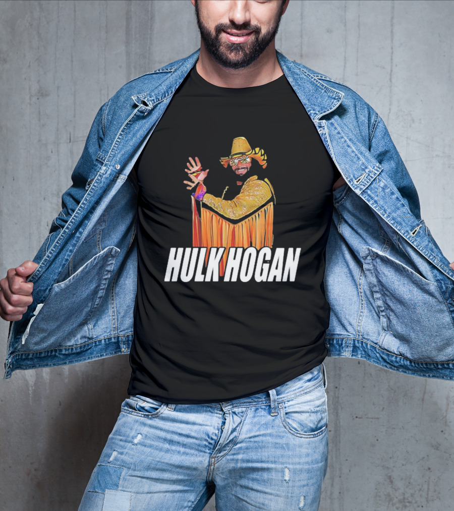 Macho Hulk Hogan Retro Style Wrestler Costume T-Shirt