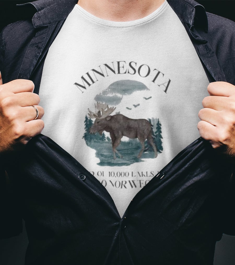 Minnesota Land Of 10000 Lakes And 10000 Norwegians T-Shirt