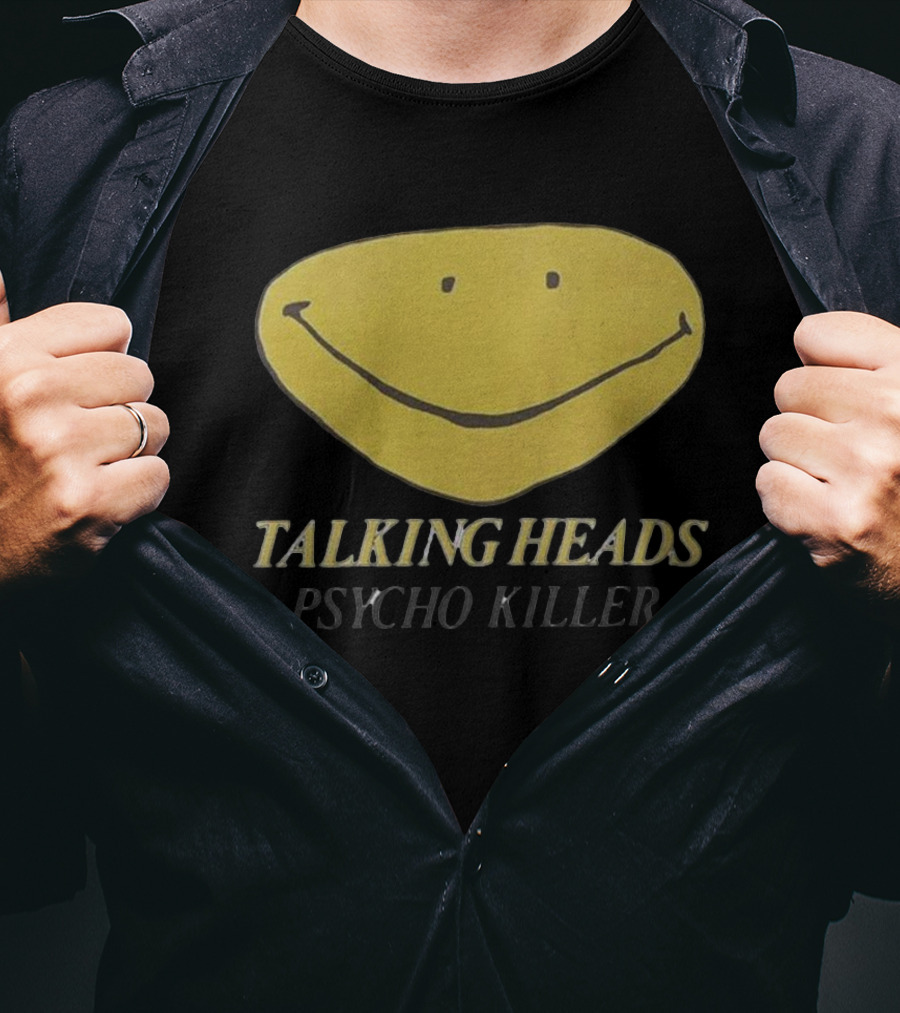 Talking Heads Smiley Face Psycho Killer T-Shirt