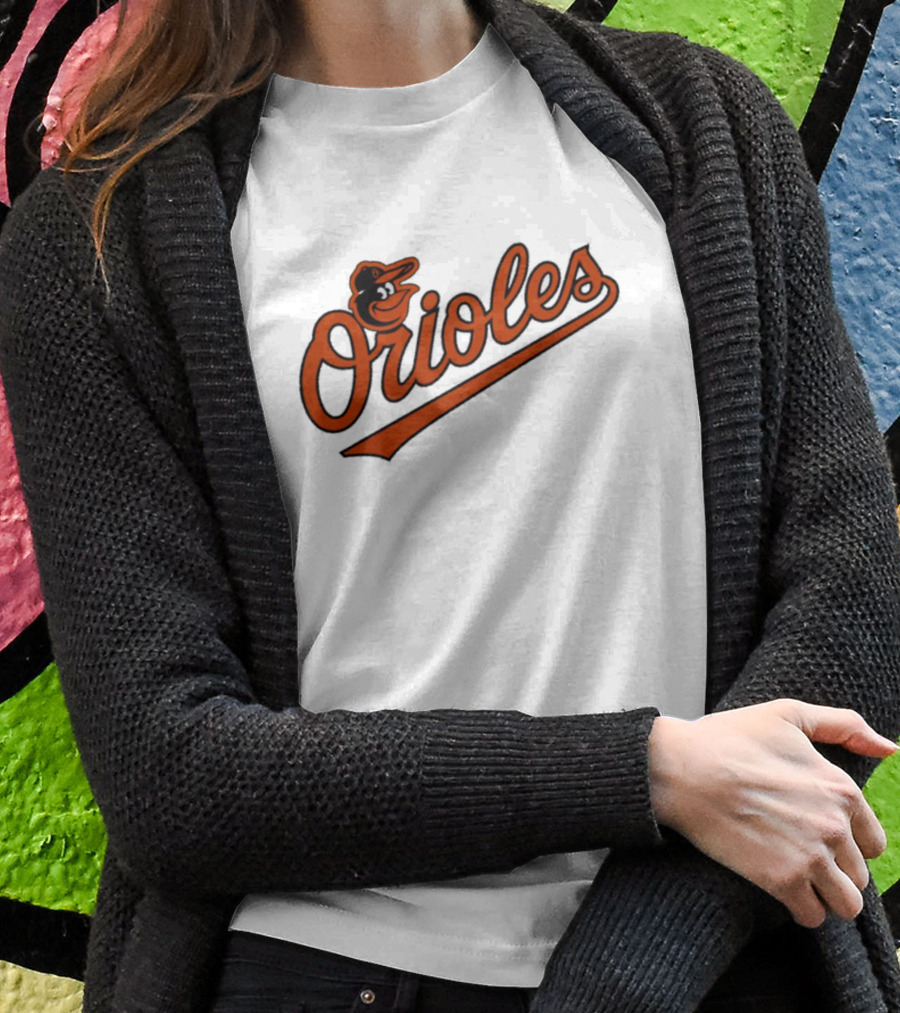 Orioles Baltimore Classic Script Logo Baseball Team T-Shirt