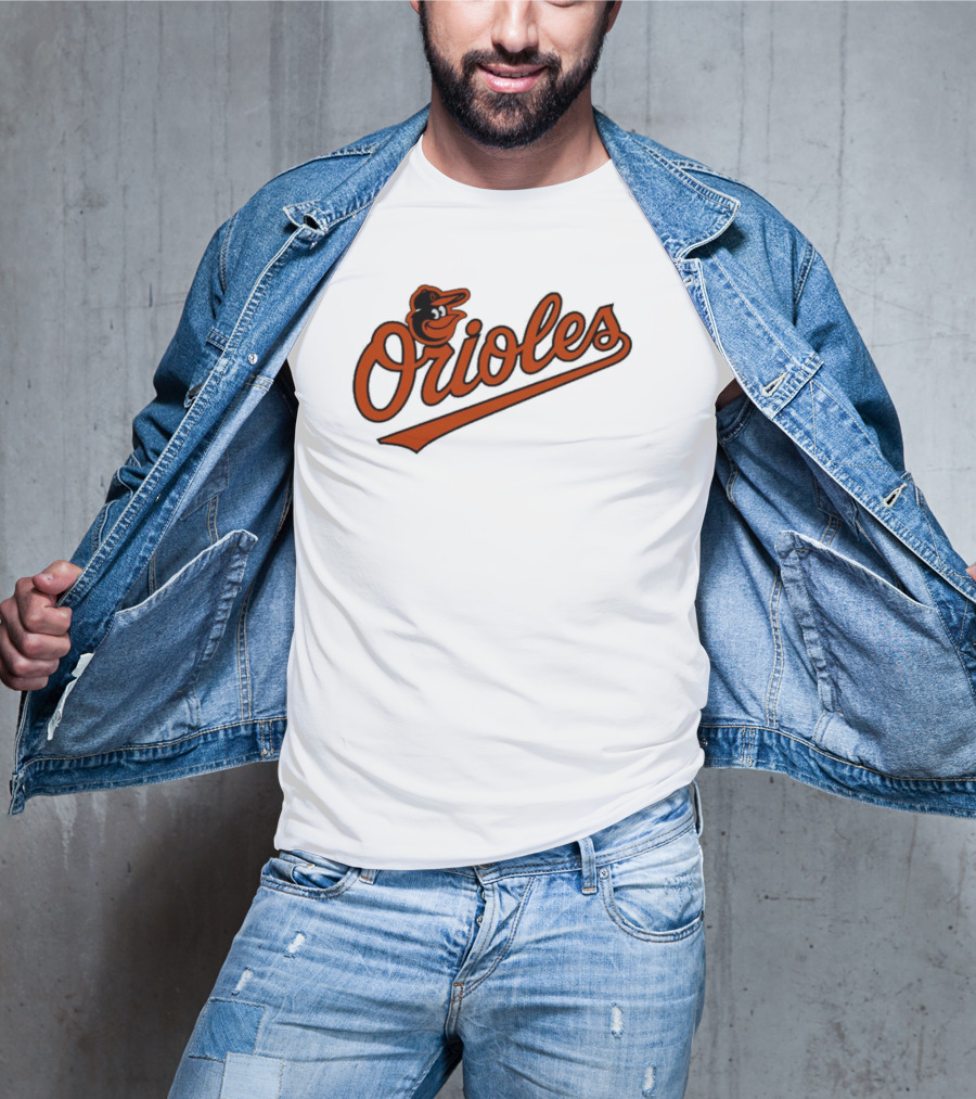 Orioles Baltimore Classic Script Logo Baseball Team T-Shirt