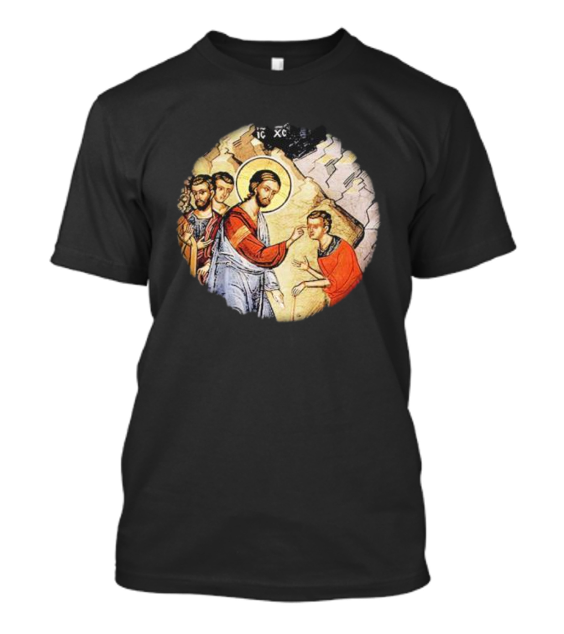 IC XC Jesus Byzantine Icon Healing Scene T-Shirt