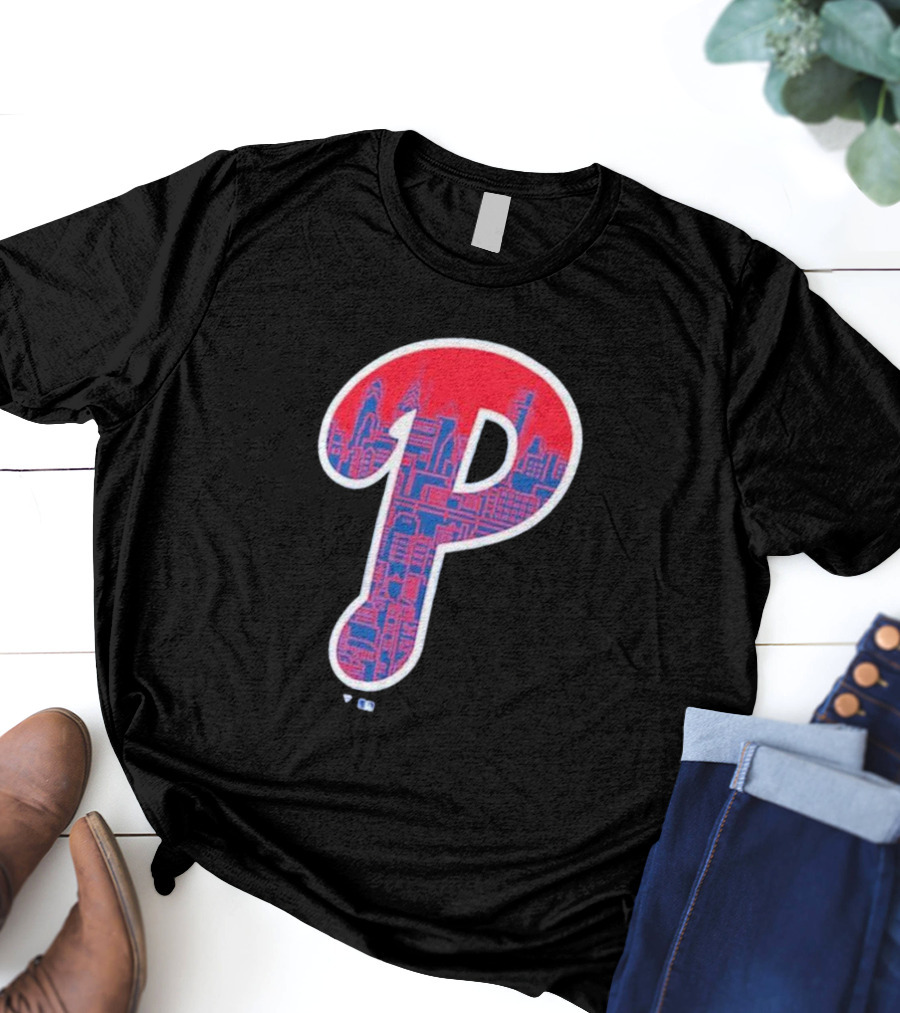 Philadelphia Phillies City Skyline P T-Shirt