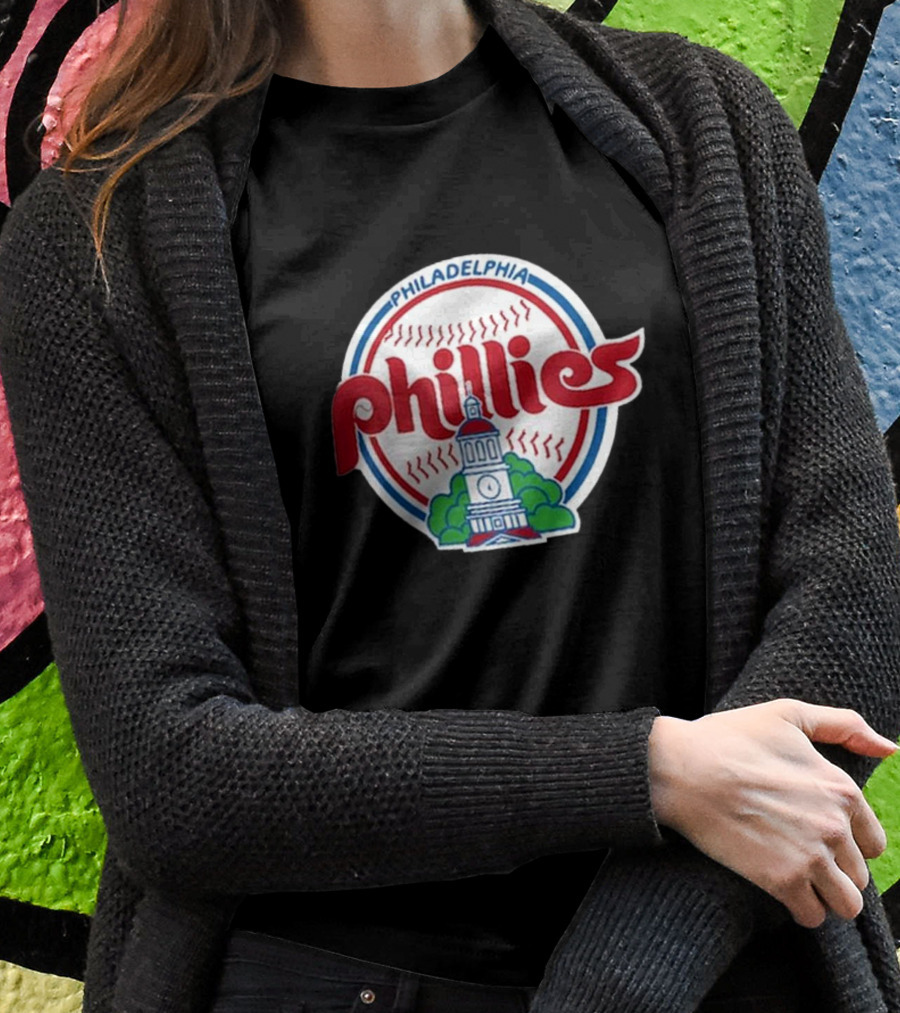 Philadelphia Phillies Cooperstown Collection Historic Liberty Bell Baseball T-Shirt