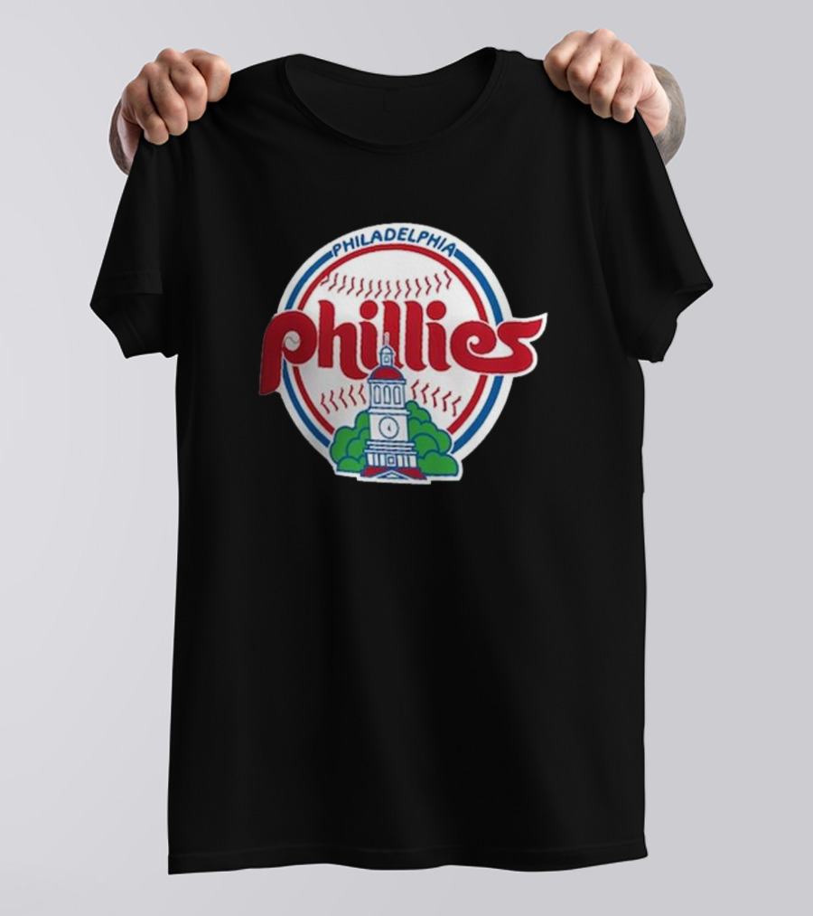 Philadelphia Phillies Cooperstown Collection Historic Liberty Bell Baseball T-Shirt