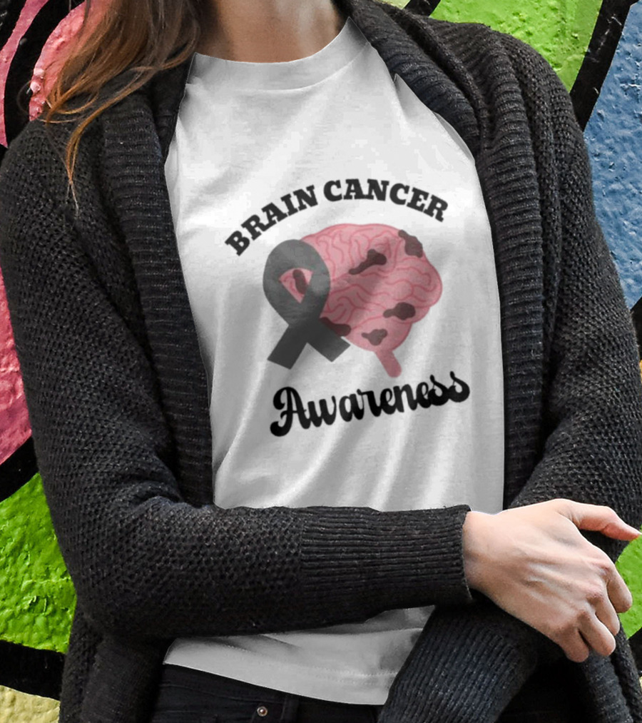 Brain Cancer Awareness Pink T-Shirt