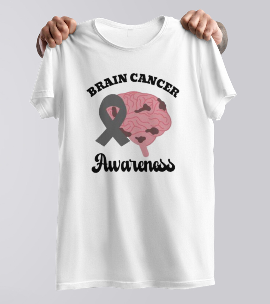 Brain Cancer Awareness Pink T-Shirt