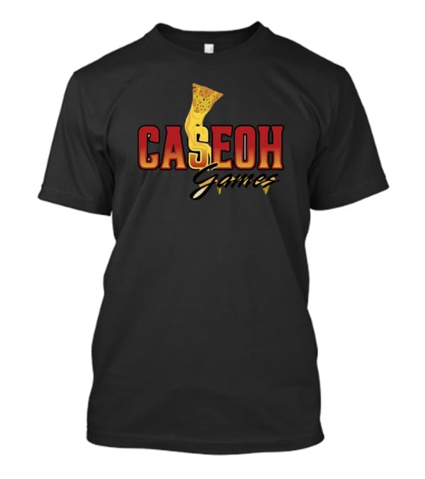 Caseoh Games Pizza Cheese Drip ओh T-Shirt