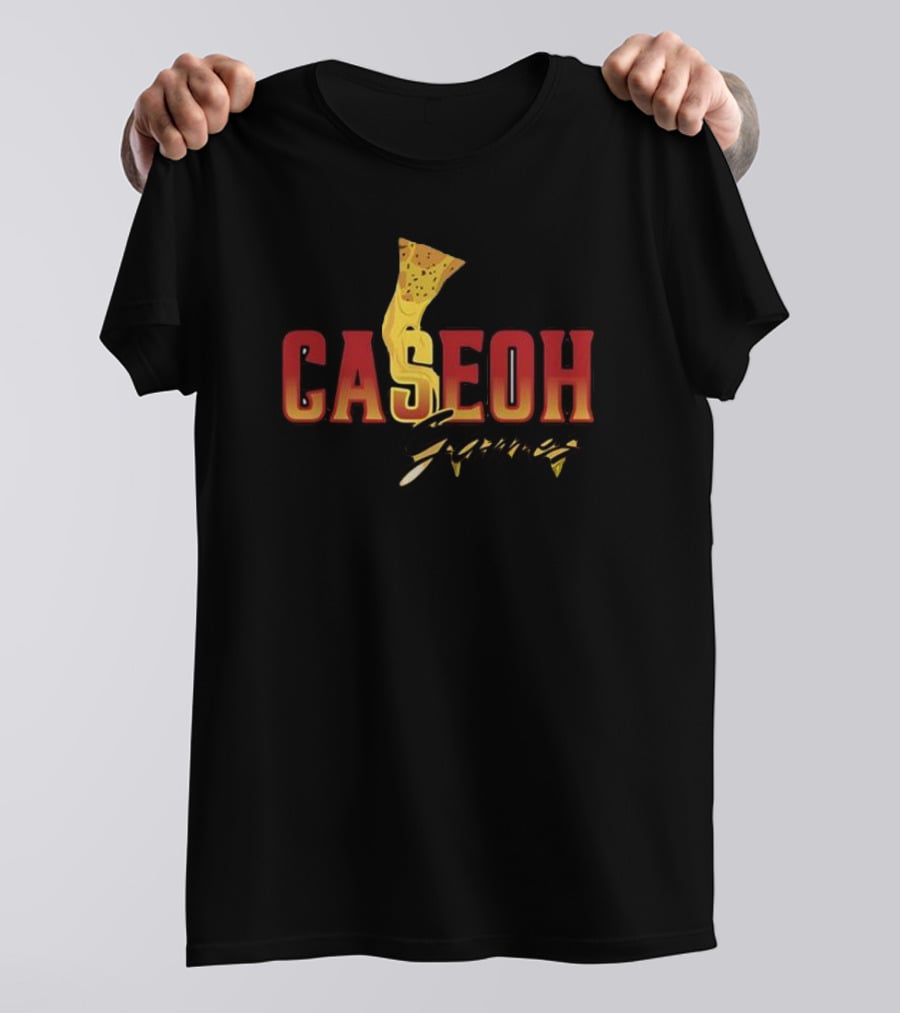 Caseoh Games Pizza Cheese Drip ओh T-Shirt