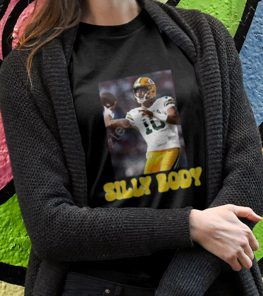 Green Bay Packers Silly Body Jordan Love Football T-Shirt