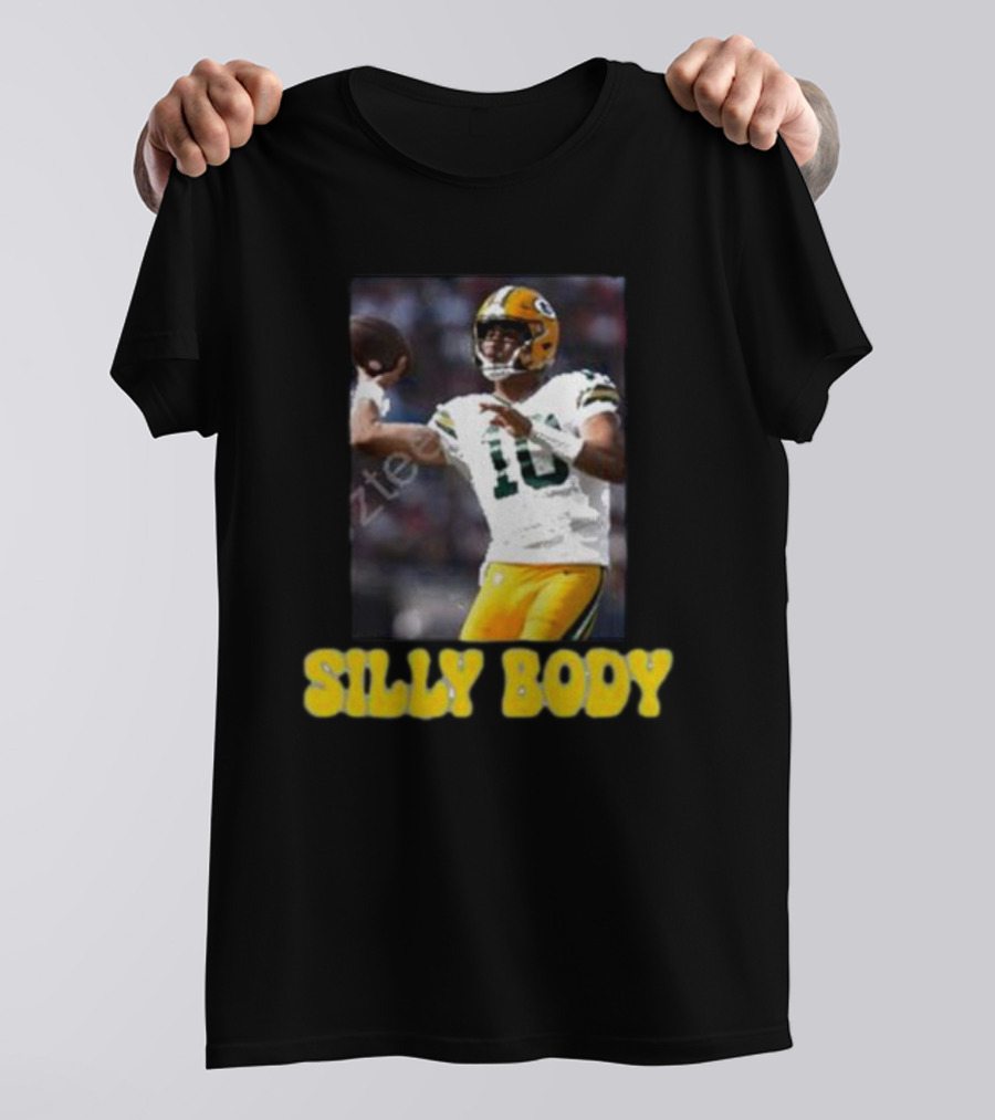 Green Bay Packers Silly Body Jordan Love Football T-Shirt