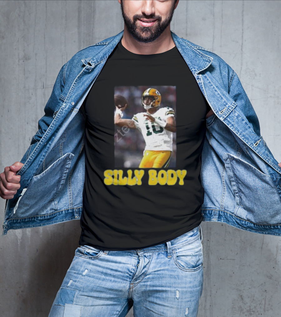 Green Bay Packers Silly Body Jordan Love Football T-Shirt
