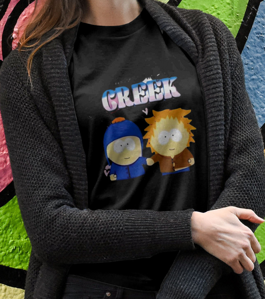 Tweek And Craig Creek Cartoon Hearts T-Shirt