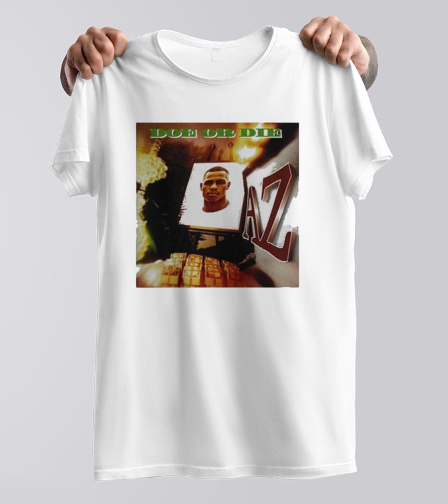 Up North Trips AZ Doe Or Die Album Cover Art 90s Hip Hop Classic T-Shirt