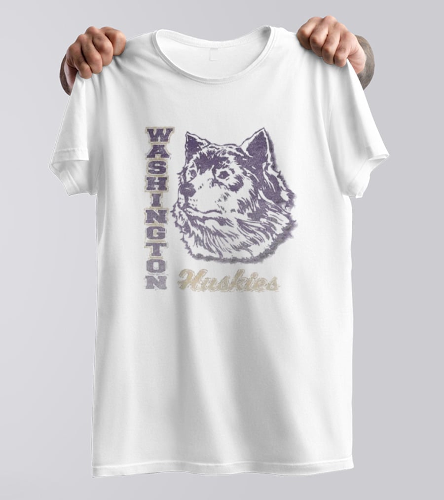 Washington Huskies Vintage Style Throwback Huskies T-Shirt