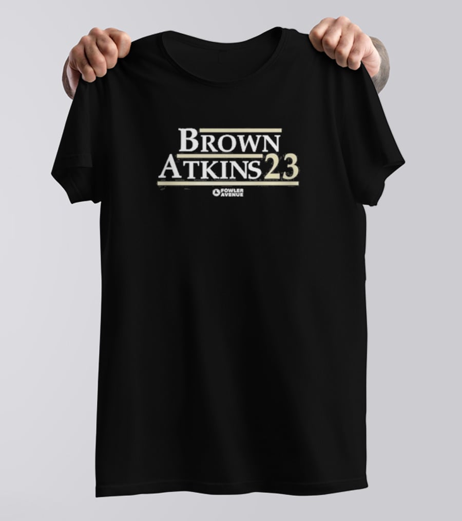 Brown Atkins 23 Fowler Avenue T-Shirt