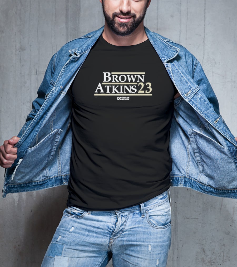 Brown Atkins 23 Fowler Avenue T-Shirt