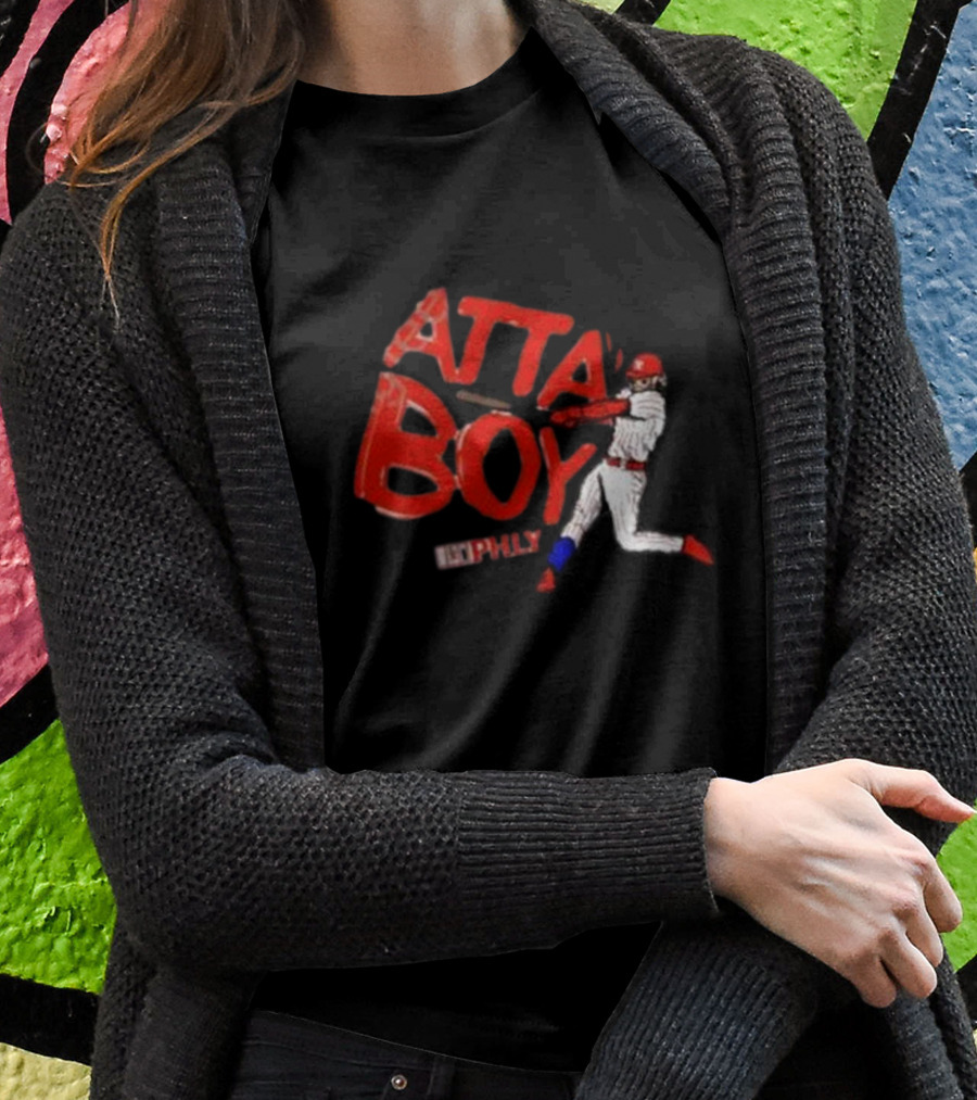 Phlylocker Atta Boy Baseball Phly Red White Player T-Shirt