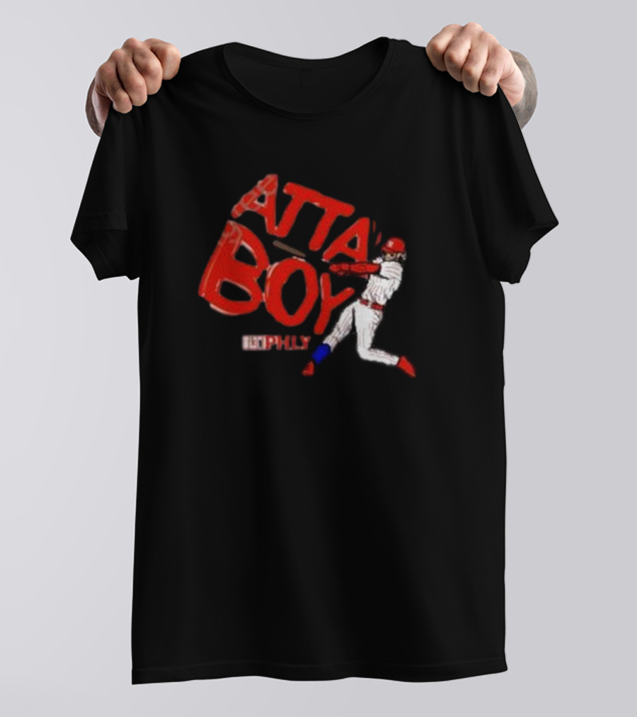 Phlylocker Atta Boy Baseball Phly Red White Player T-Shirt