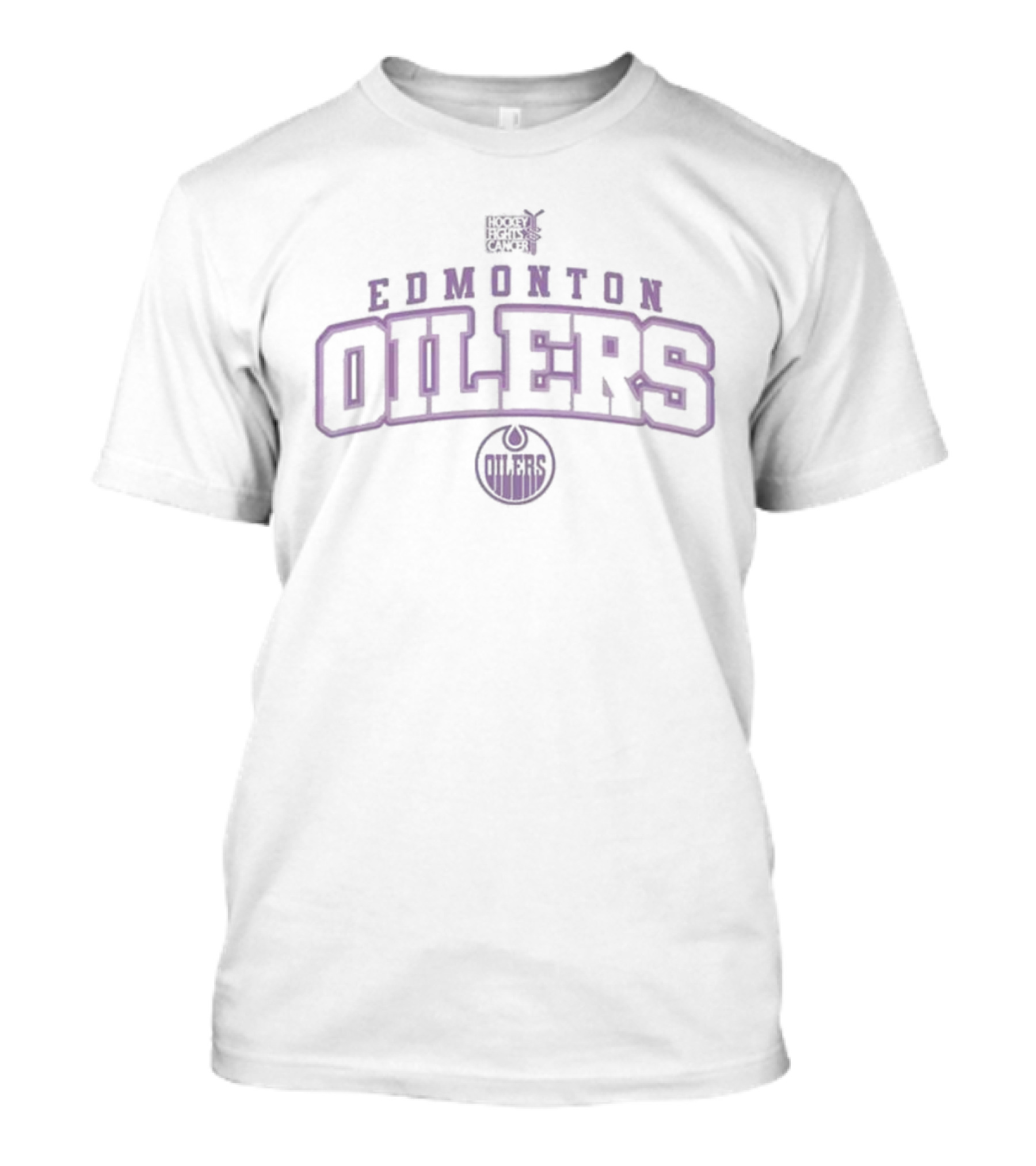 Hockey Fights Cancer Edmonton Oilers Levelwear Richmond T-Shirt