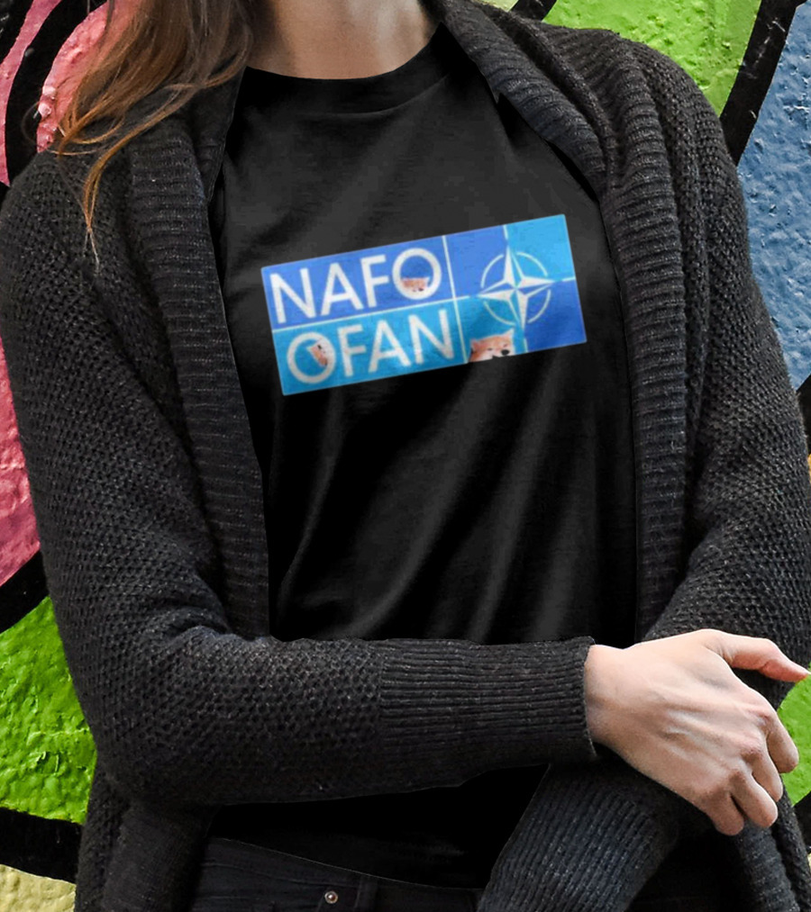 NAFO OFAN Shiba Inu NATO Star Emblem T-Shirt