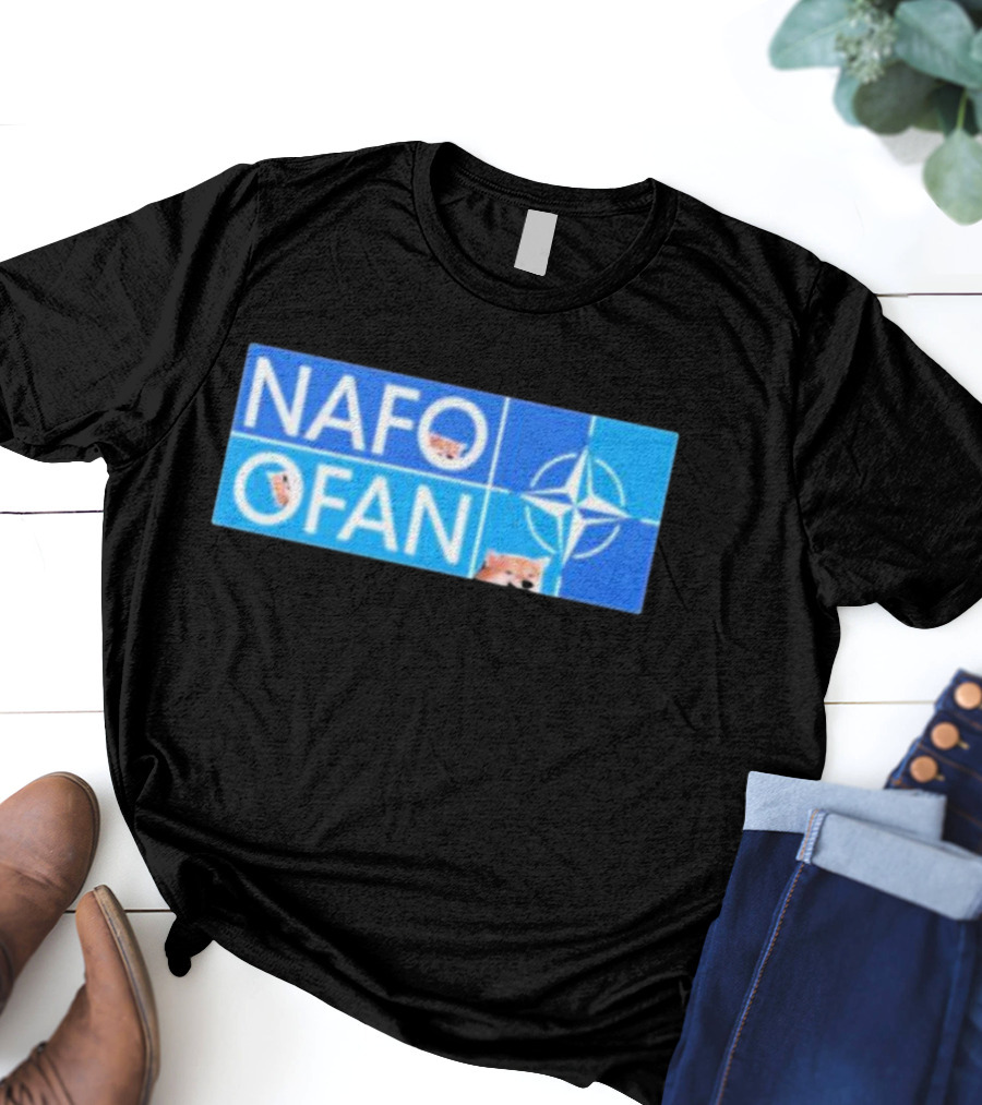NAFO OFAN Shiba Inu NATO Star Emblem T-Shirt