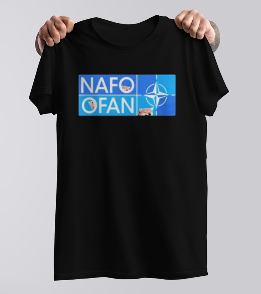 NAFO OFAN Shiba Inu NATO Star Emblem T-Shirt
