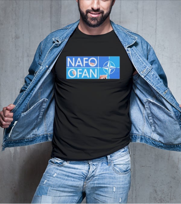 NAFO OFAN Shiba Inu NATO Star Emblem T-Shirt