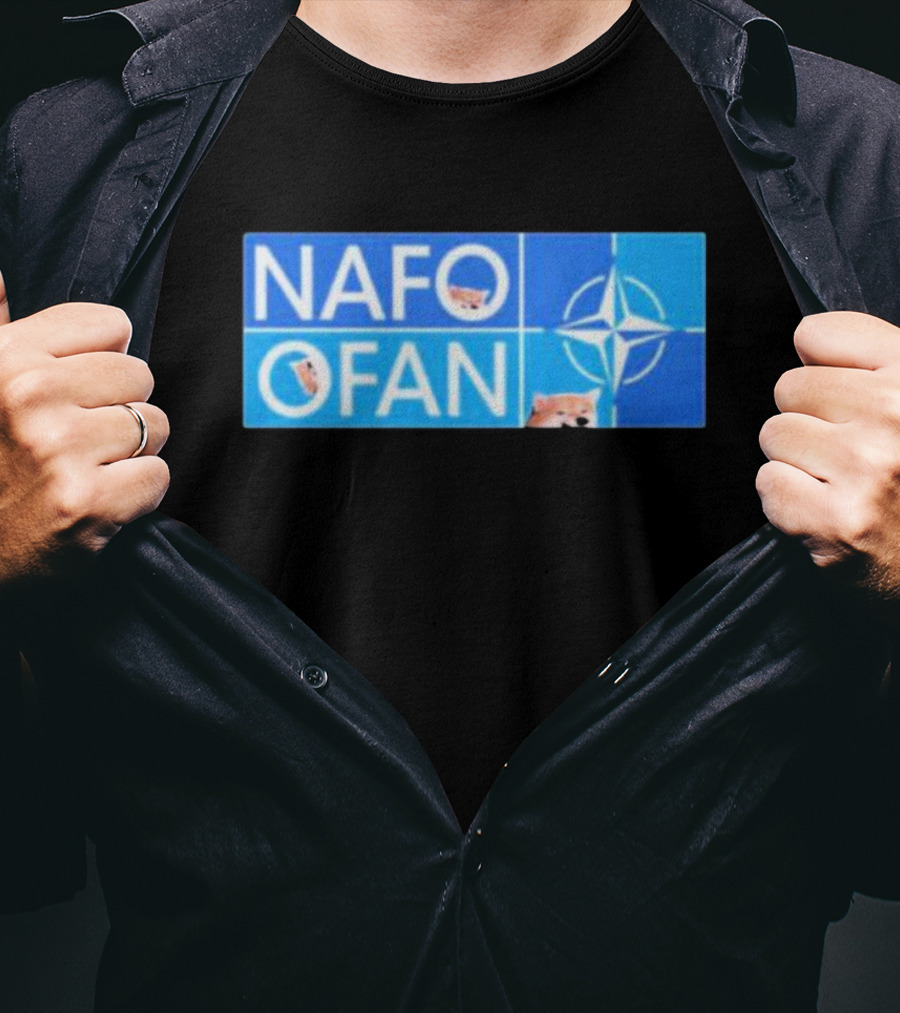 NAFO OFAN Shiba Inu NATO Star Emblem T-Shirt