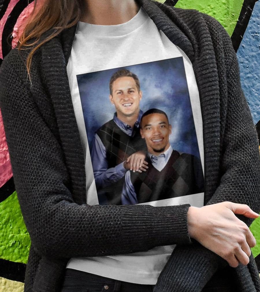 The Goff And Amon-Ra Step Brothers Portrait T-Shirt