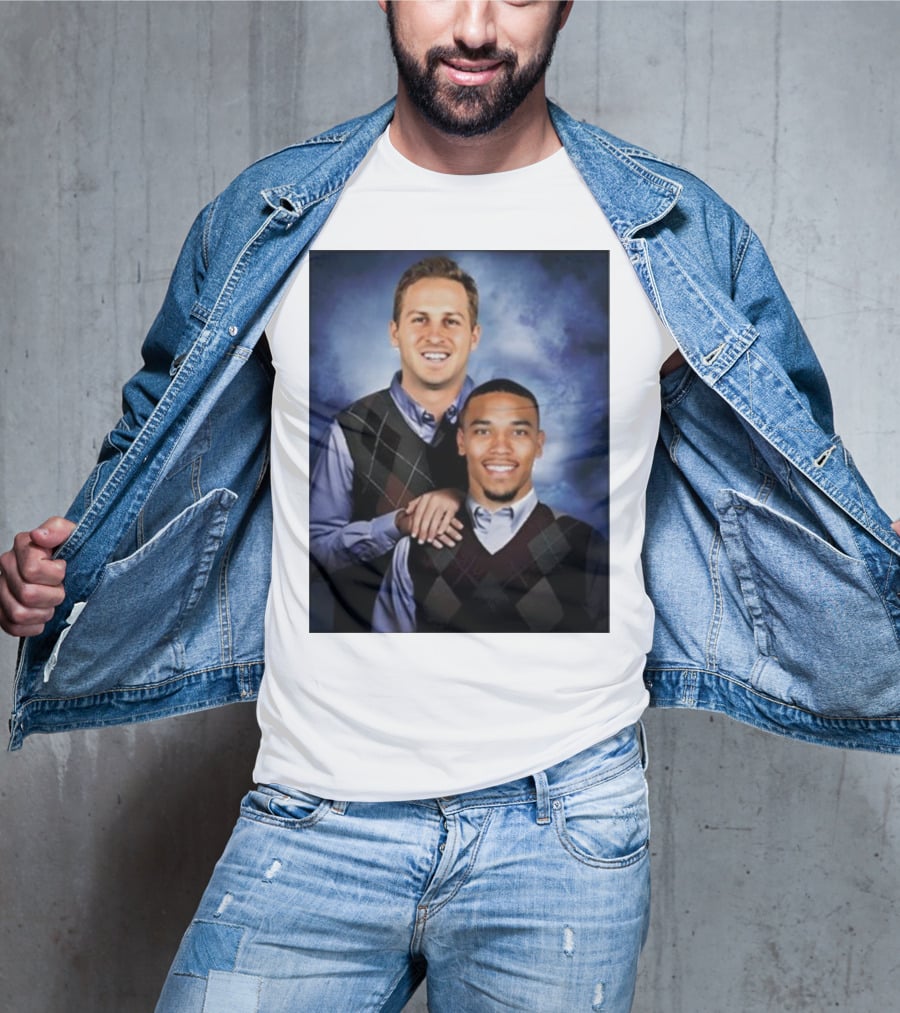 The Goff And Amon-Ra Step Brothers Portrait T-Shirt