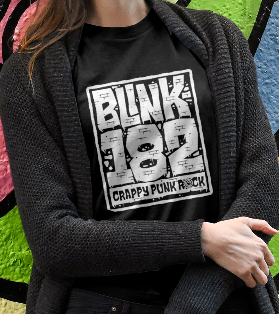BLINK 182 Crappy Punk Rock Brick Wall T-Shirt