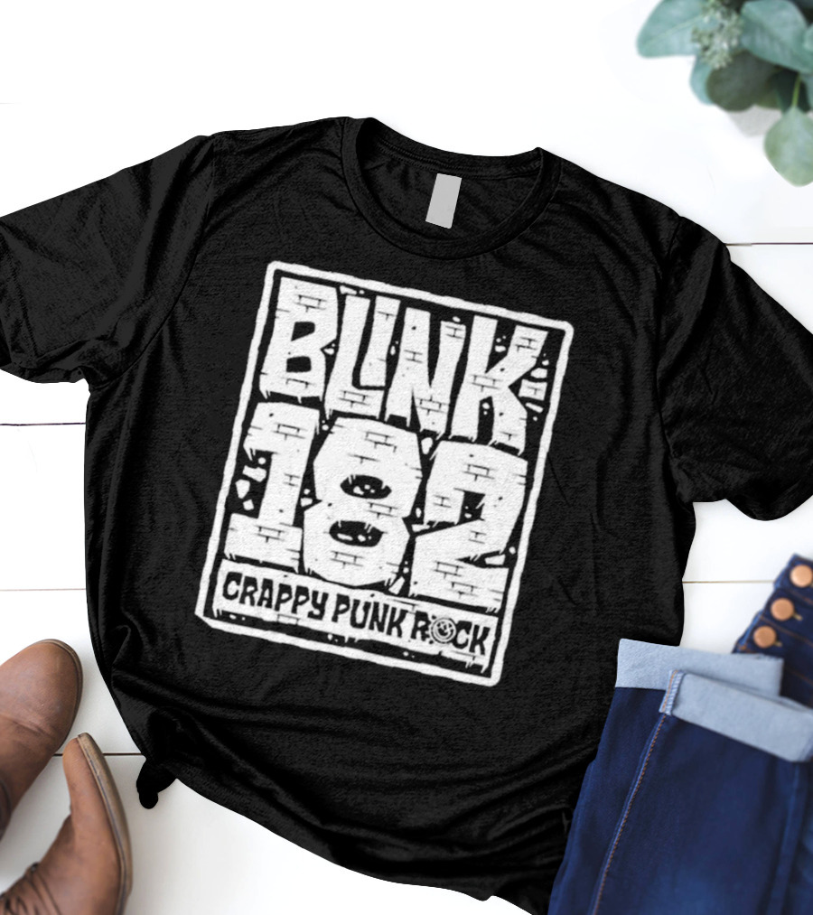 BLINK 182 Crappy Punk Rock Brick Wall T-Shirt