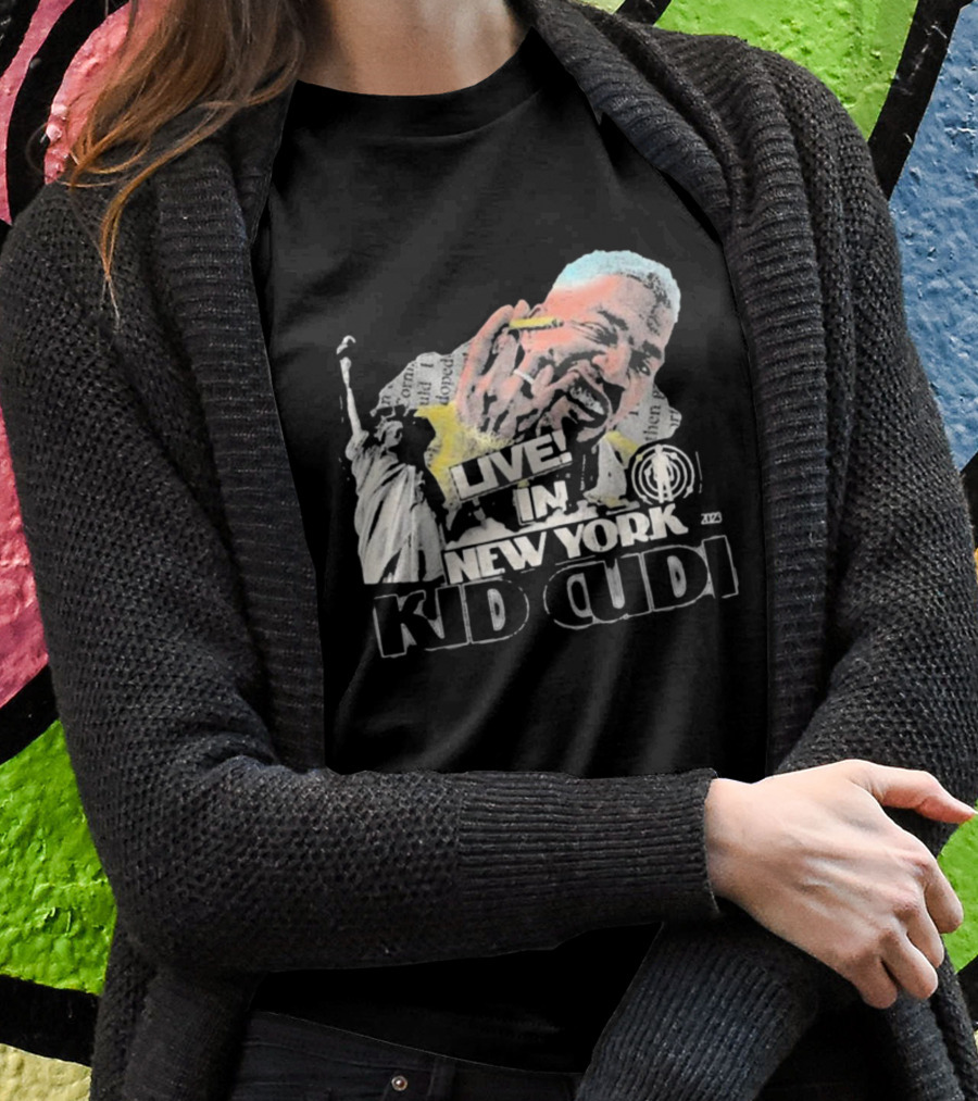 Live In New York Kid Cudi Doron Statue Of Liberty T-Shirt