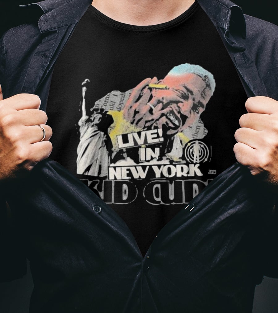 Live In New York Kid Cudi Doron Statue Of Liberty T-Shirt