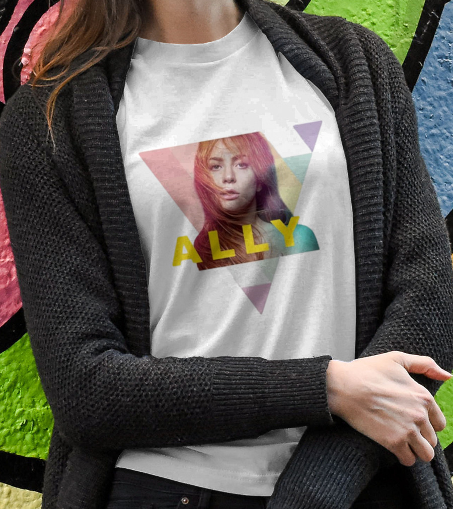 Lady Gaga Ally Pop Merch Triangular T-Shirt