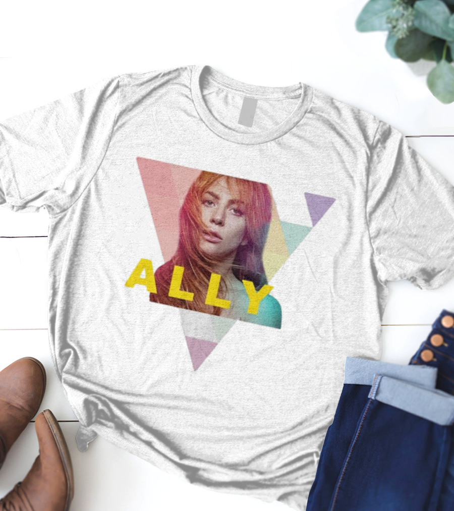 Lady Gaga Ally Pop Merch Triangular T-Shirt