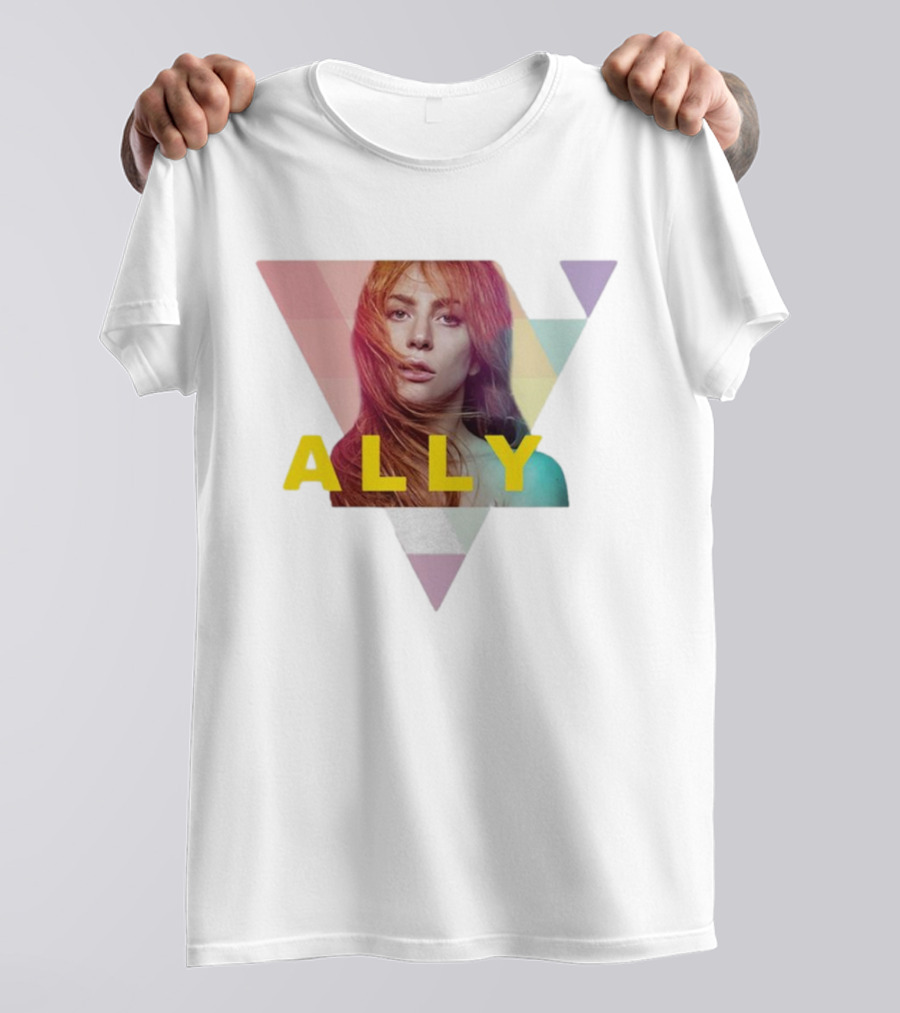 Lady Gaga Ally Pop Merch Triangular T-Shirt