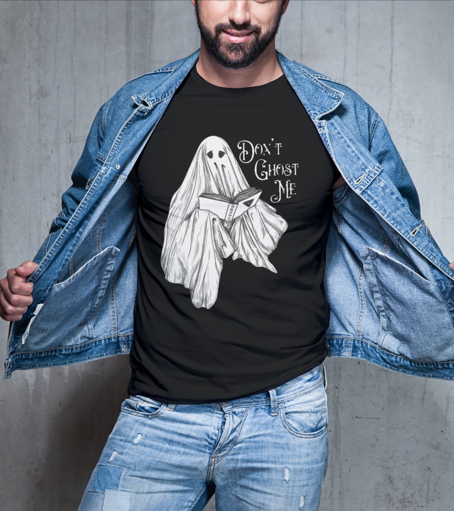 Morbid Don't Ghost Me Halloween Ghost Reading Book T-Shirt
