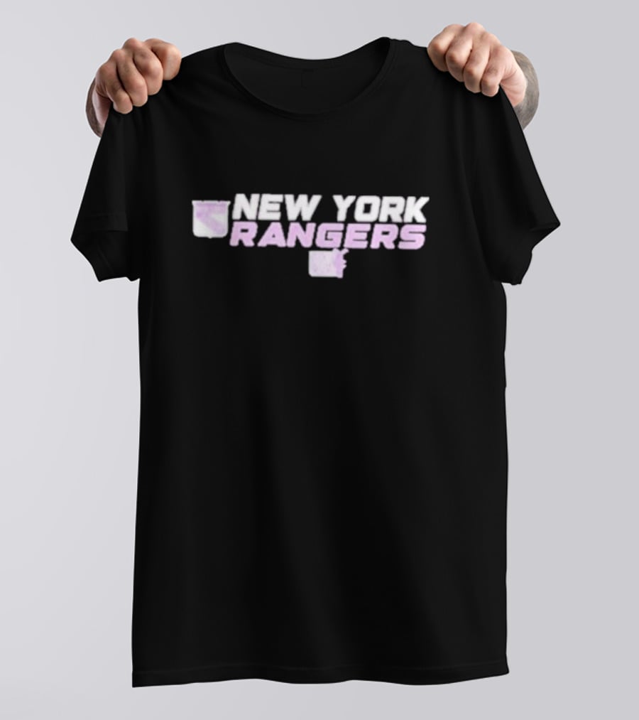 New York Rangers Hockey Fights Cancer Levelwear Women’s Maddox Chase T-Shirt