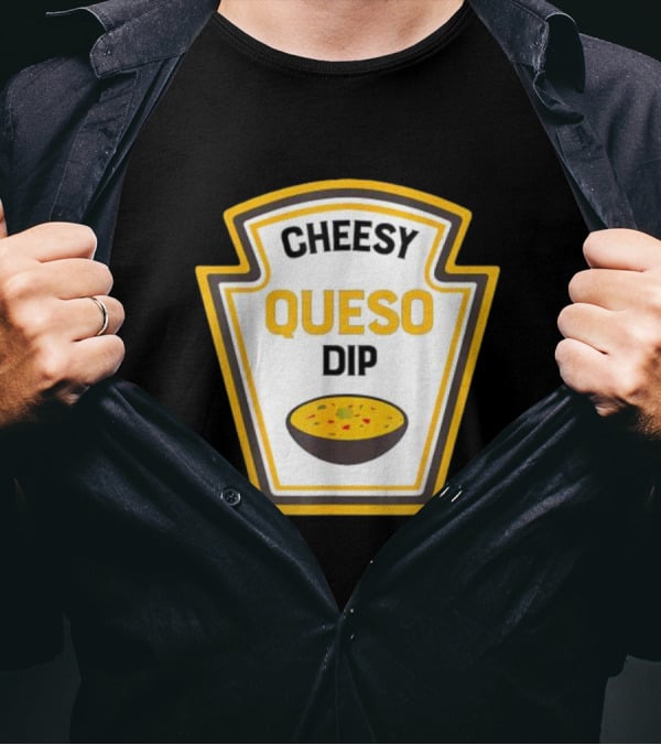 Cheesy Queso Dip Condiments Halloween Costume T-Shirt
