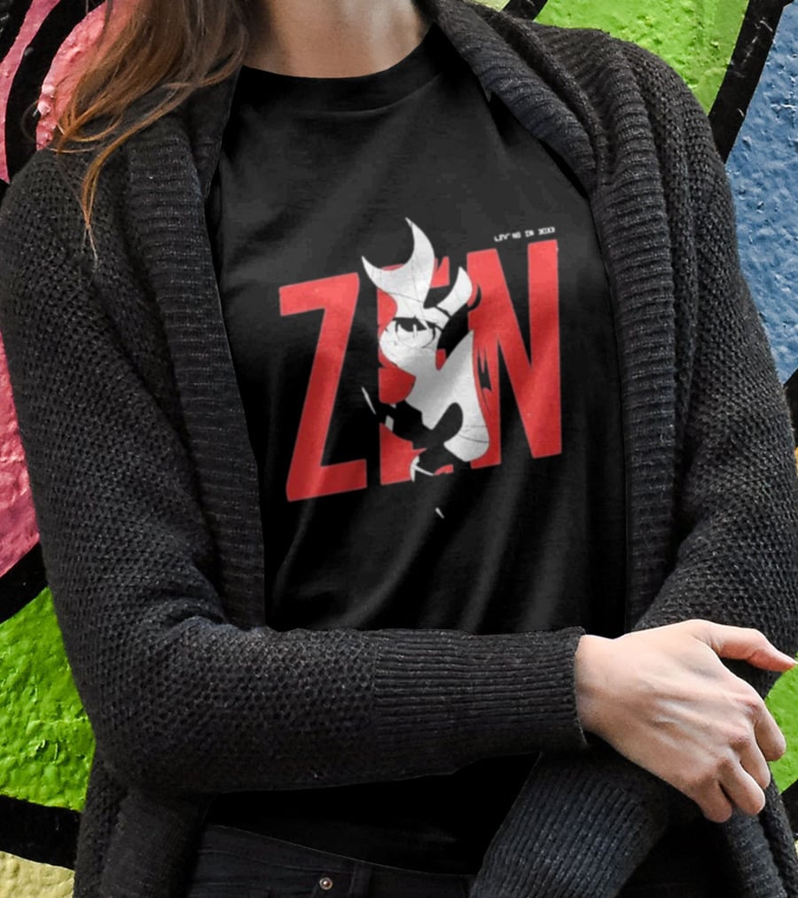 Vshojo Merch Zen Legacy Aesthetics With Zen Character Elements T-Shirt