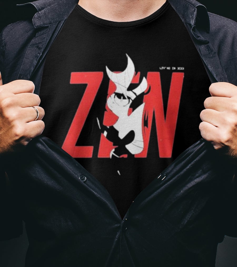 Vshojo Merch Zen Legacy Aesthetics With Zen Character Elements T-Shirt