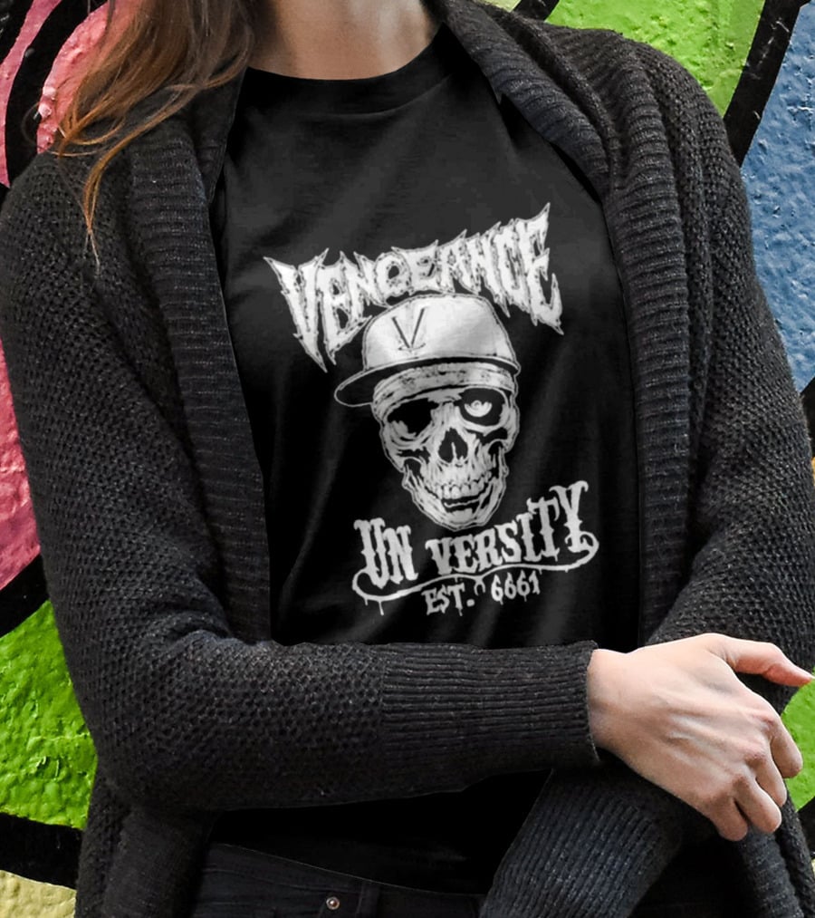 Vengeance University Skull Est. 6661 T-Shirt