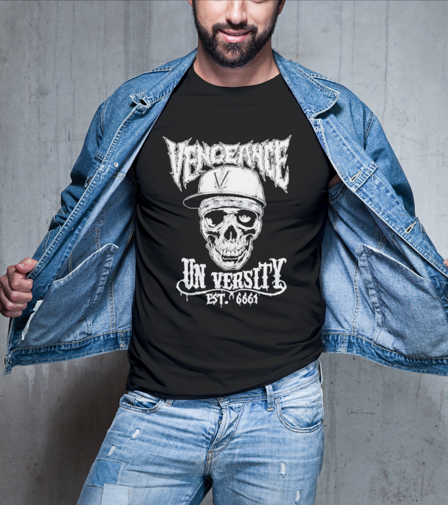 Vengeance University Skull Est. 6661 T-Shirt