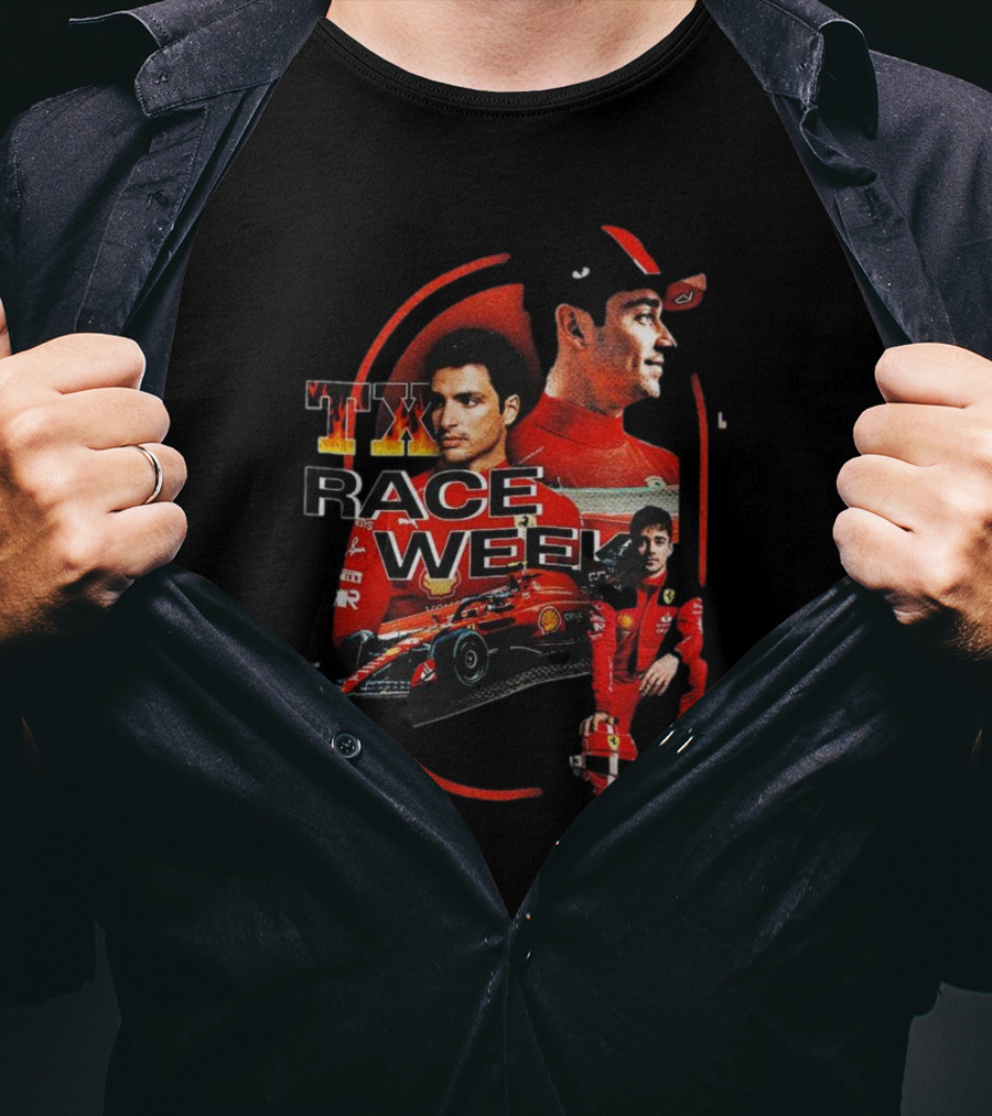 TX Race Week Charles Leclerc Ferrari T-Shirt