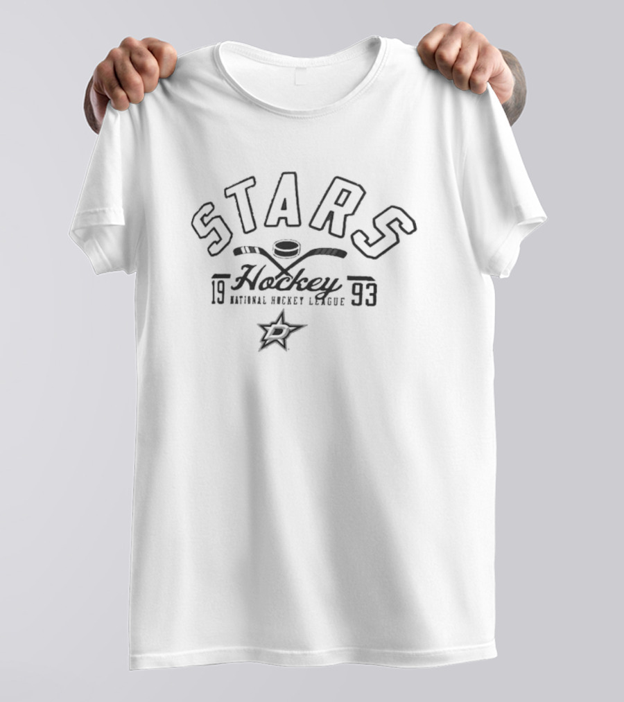 Dallas Stars Hockey 1993 National Hockey League Puck T-Shirt