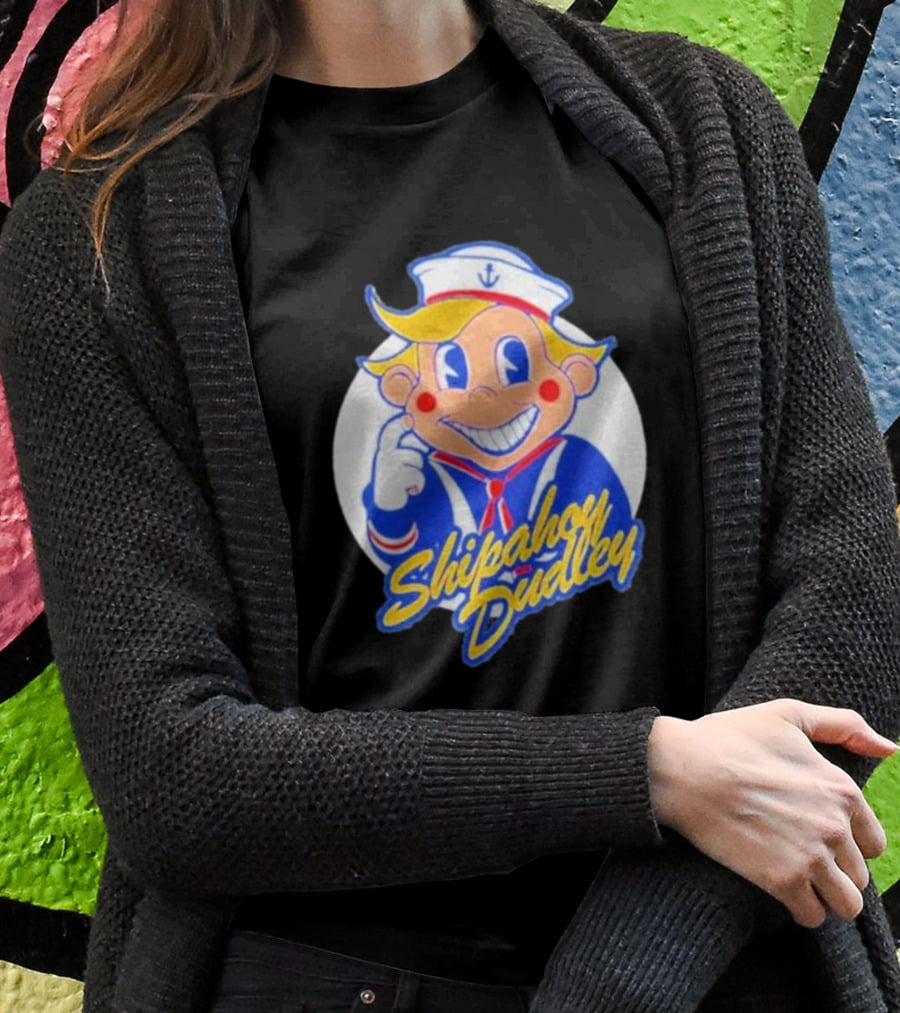 Shipahoy Dudley Sailor Character With Bendy Smile T-Shirt