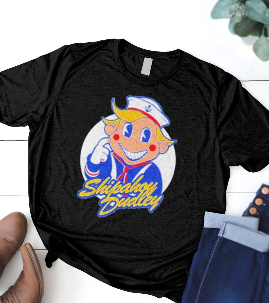 Shipahoy Dudley Sailor Character With Bendy Smile T-Shirt