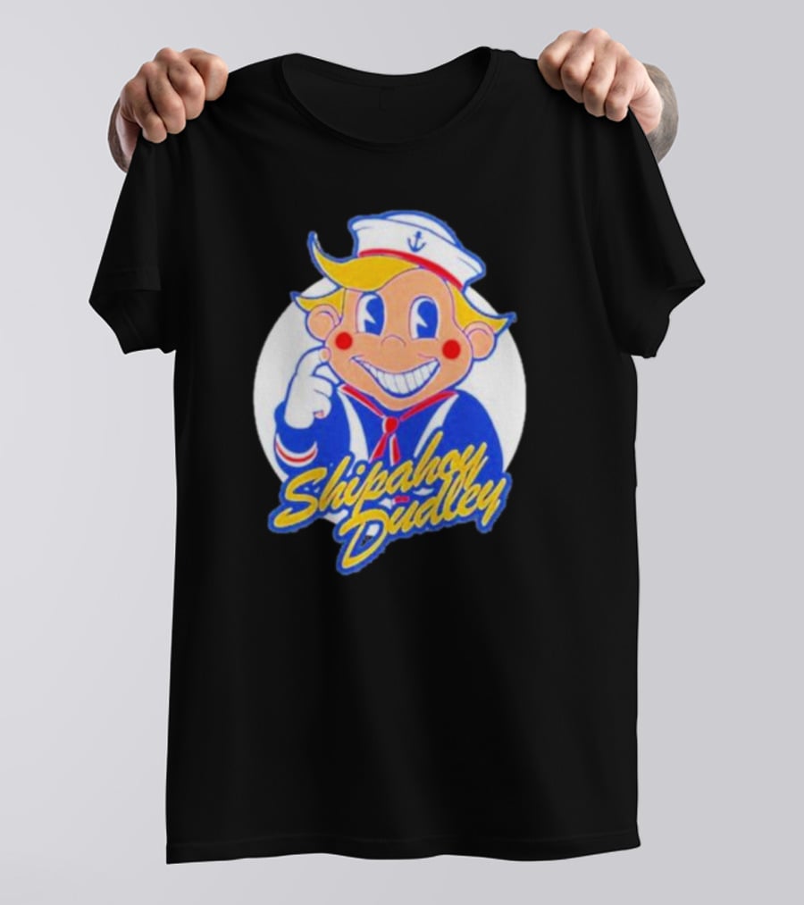 Shipahoy Dudley Sailor Character With Bendy Smile T-Shirt